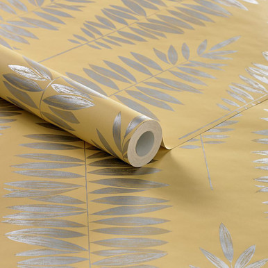 lucia yellow wallpaper