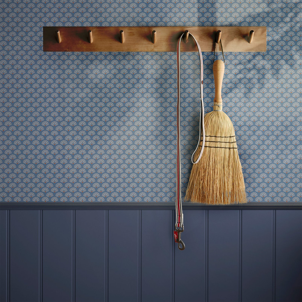 Joules Peacock Geo Blue Creme Wallpaper - 120880_ROOMSET_01.jpg