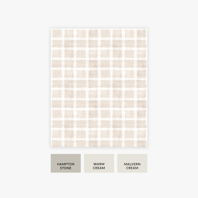 Next Gingham Natural Wallpaper - 124904_FLAT LAY_GINGHAM NATURAL_01.jpg