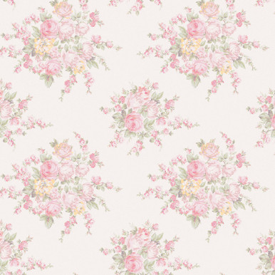 Rose Blossom Pink Wallpaper - 125135_TILE_ROSE BLOSSOM PINK MULTI_01.jpg
