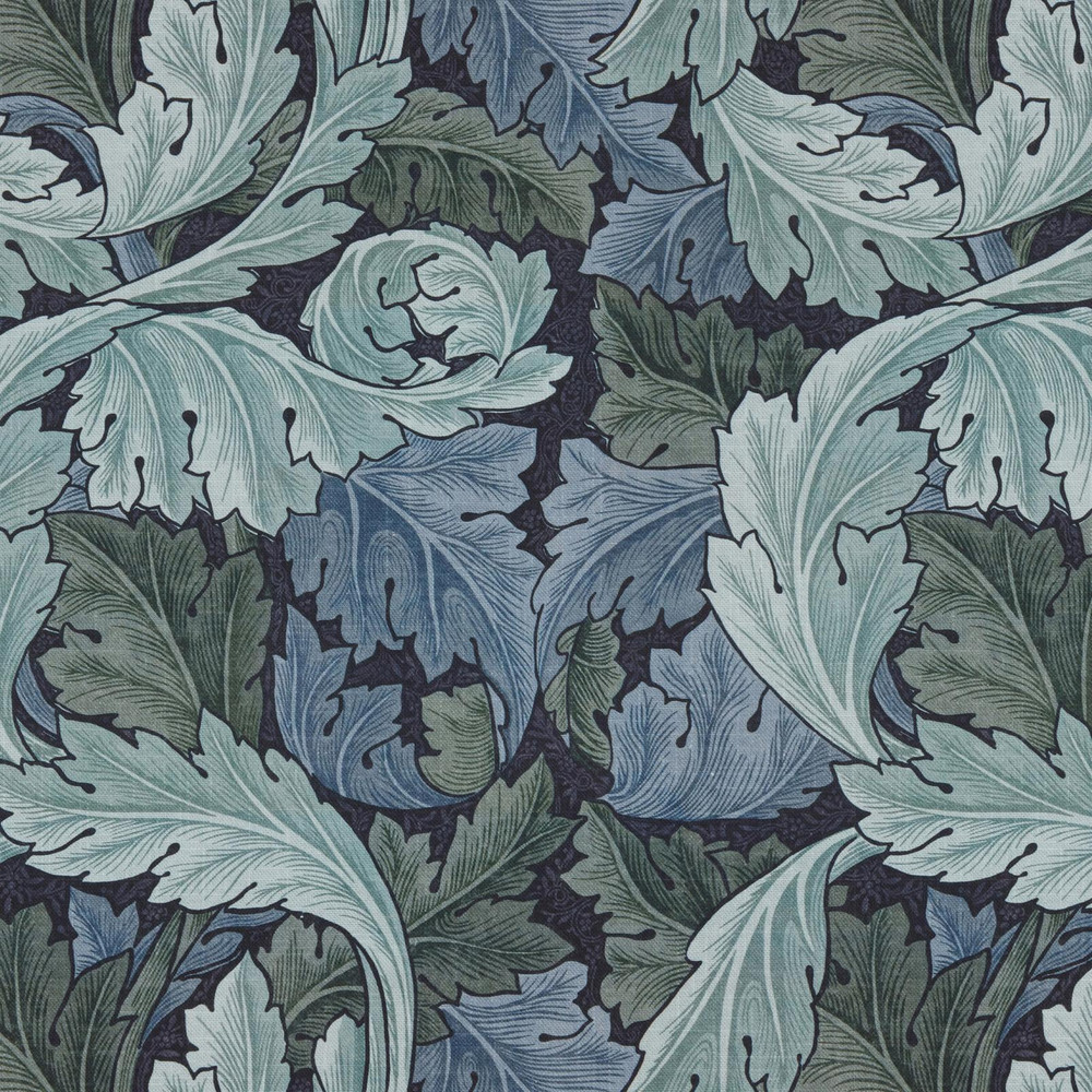 Acanthus Indigo Curtains by William Morris At Home