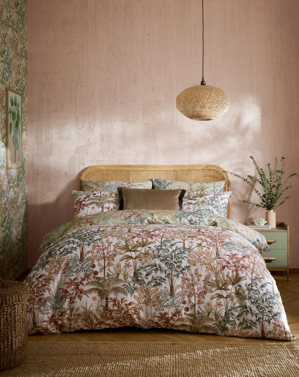 Jardin Botanico Soft Sage Duvet Cover Set
