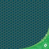 hexagon lattice teal wallpaper