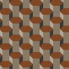 Vintage Geometrics Brown Wallpaper