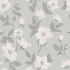 laura ashley fleurir smoke green wallpaper