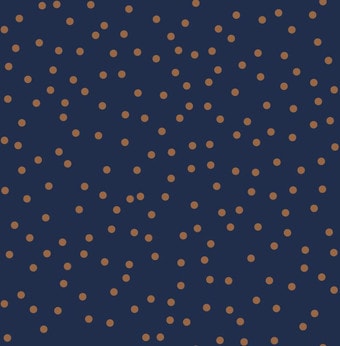confetti navy & copper wallpaper