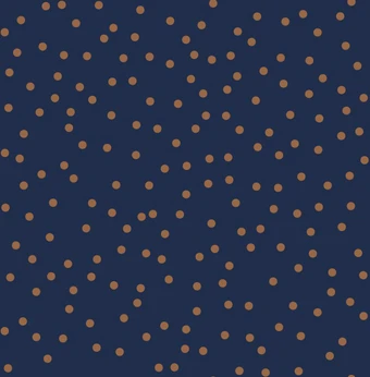 confetti navy & copper wallpaper