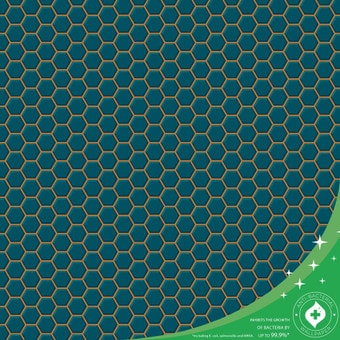 hexagon lattice teal wallpaper