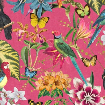 Paradiso Hot Pink Wallpaper