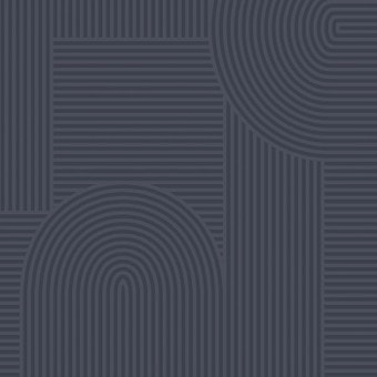 Mindful Living Navy Wallpaper