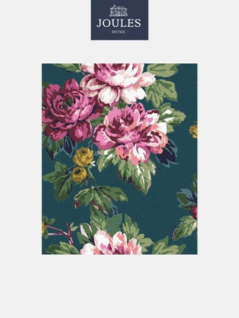 Joules Invite Floral Peacock Wallpaper