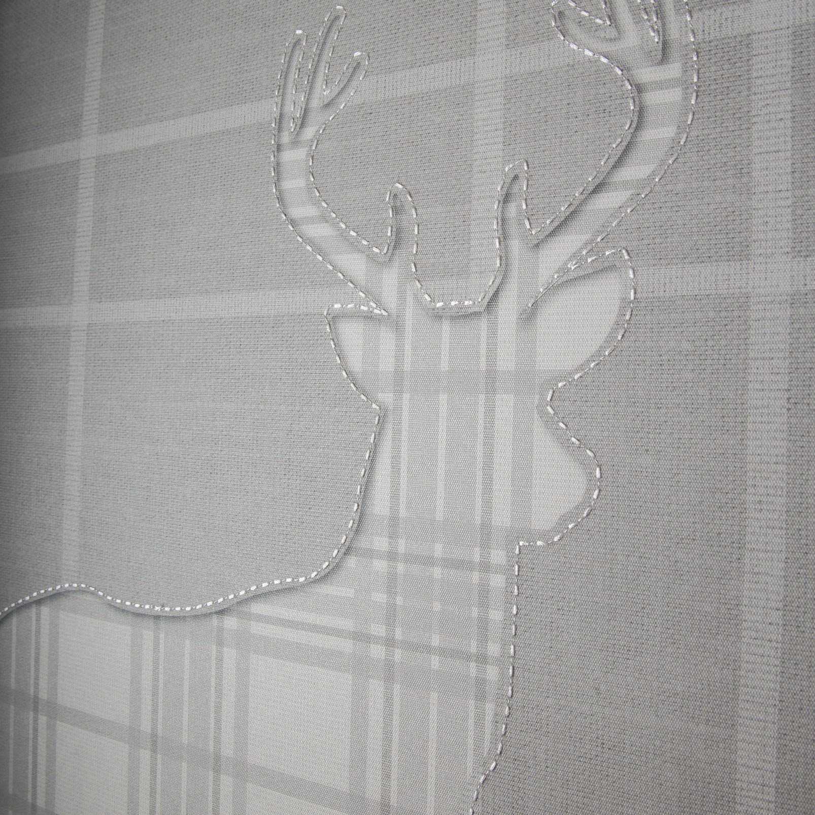 Tartan Stag Silhouette Wall Art