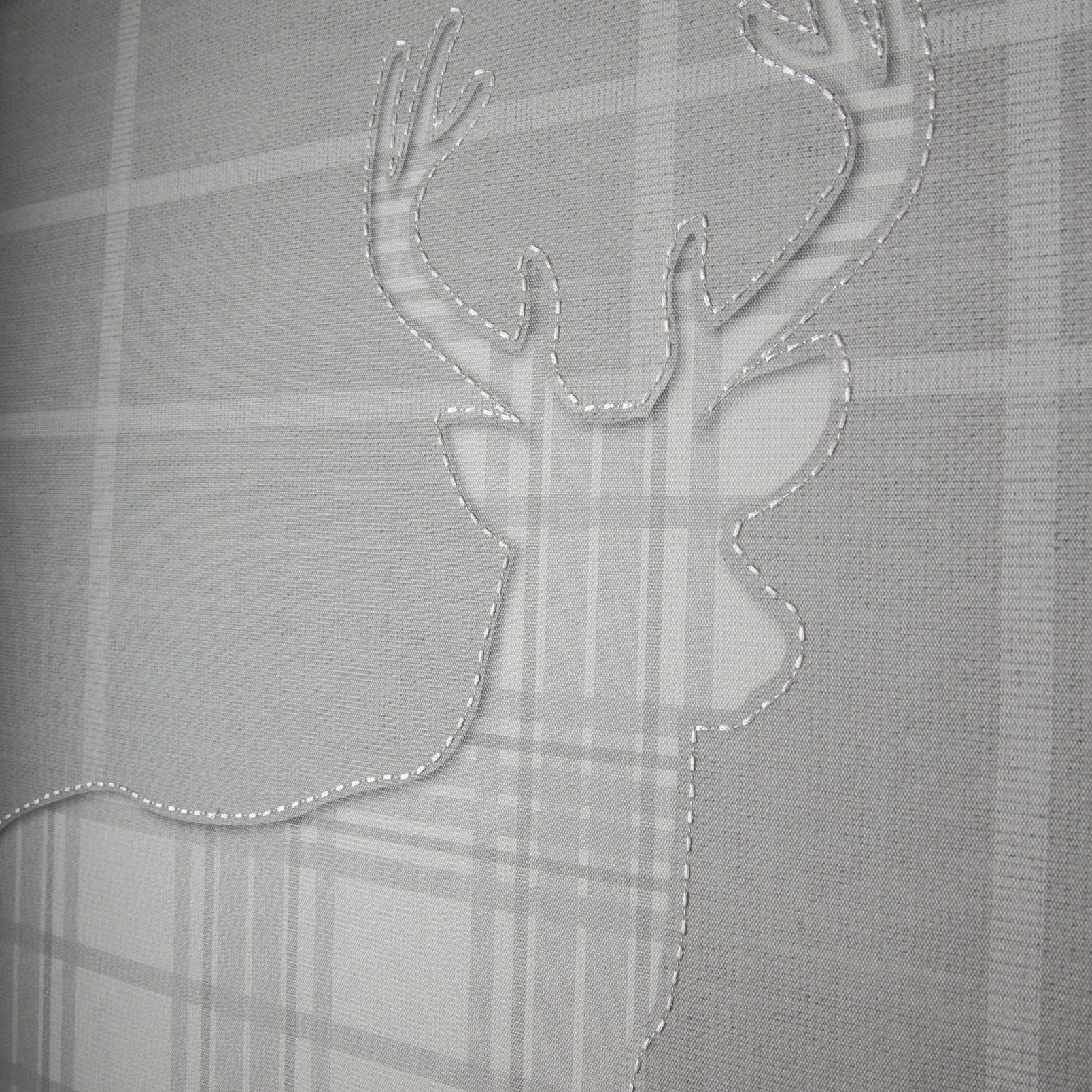 Tartan Stag Silhouette Wall Art