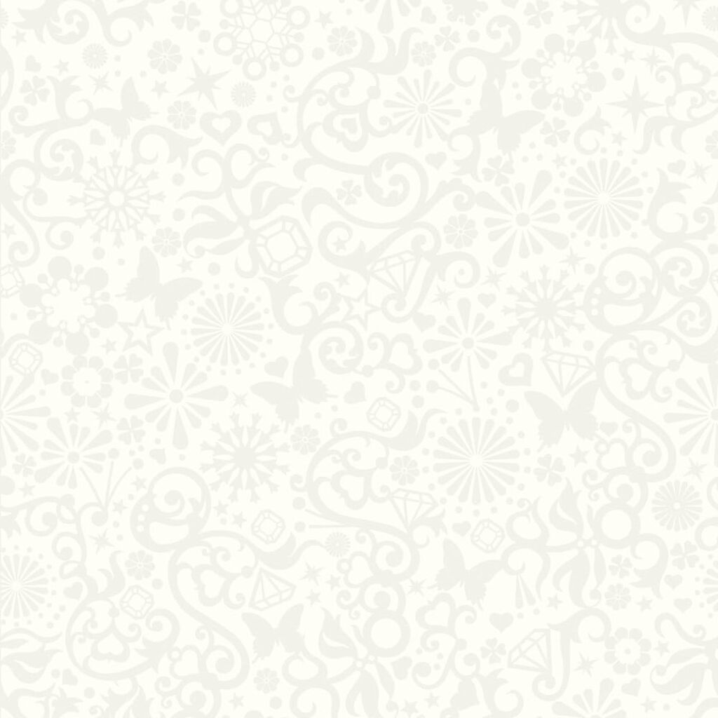 Petit Papillon White Wallpaper