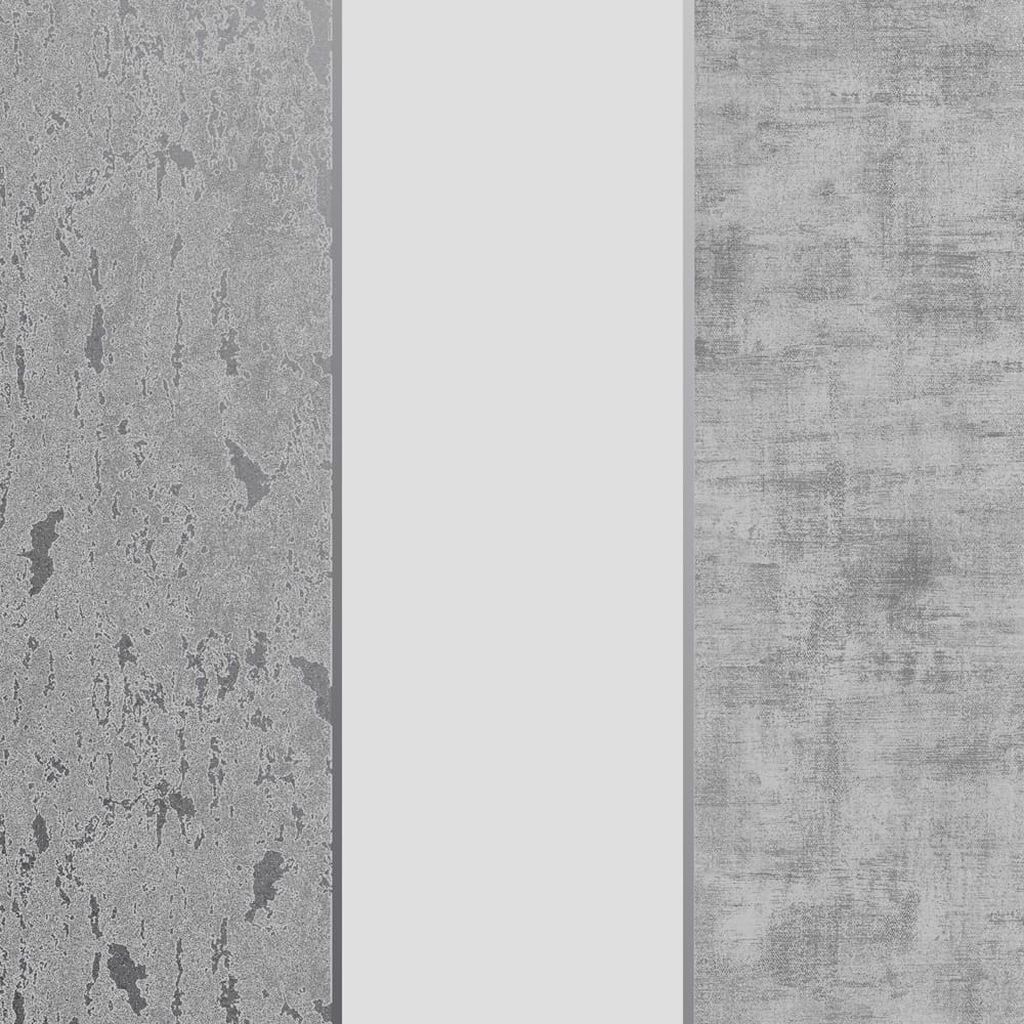 milan stripe silver wallpaper