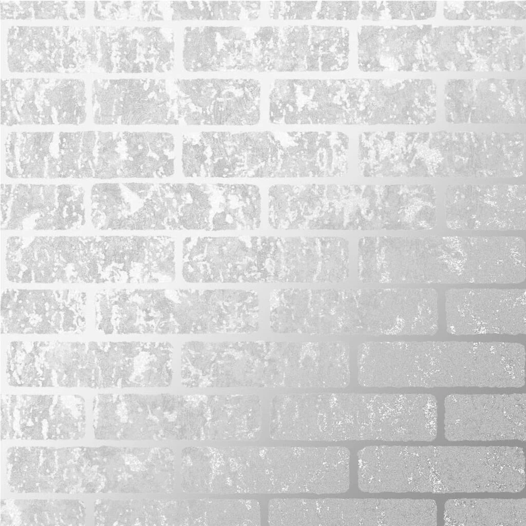 milan brick silver wallpaper
