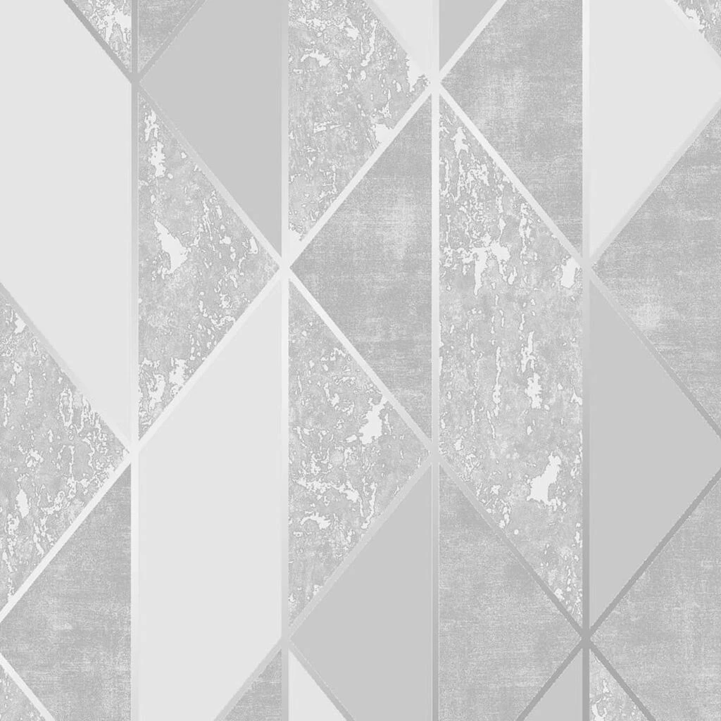 milan geo silver wallpaper