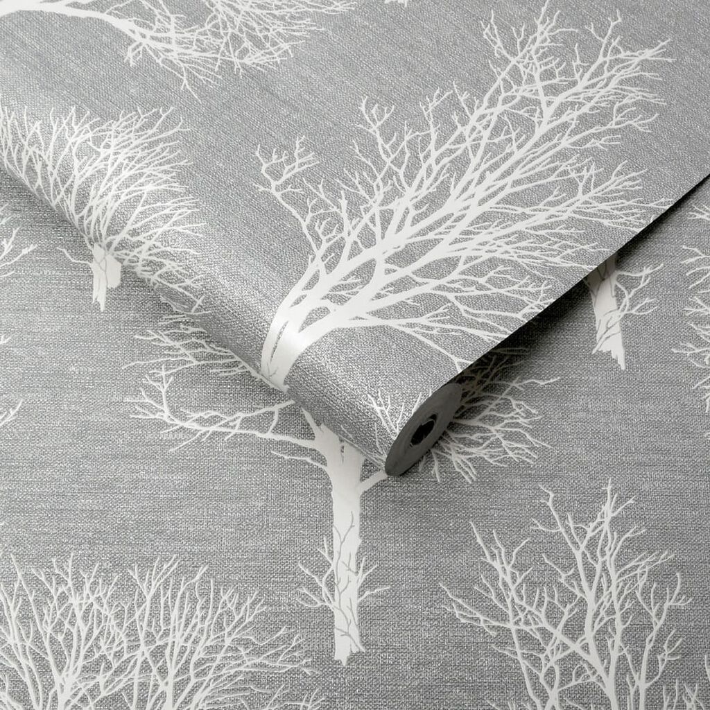 landscape dove grey wallpaper