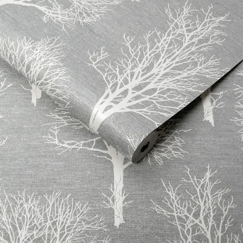 landscape dove grey wallpaper