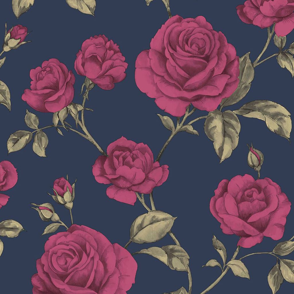 countess navy wallpaper