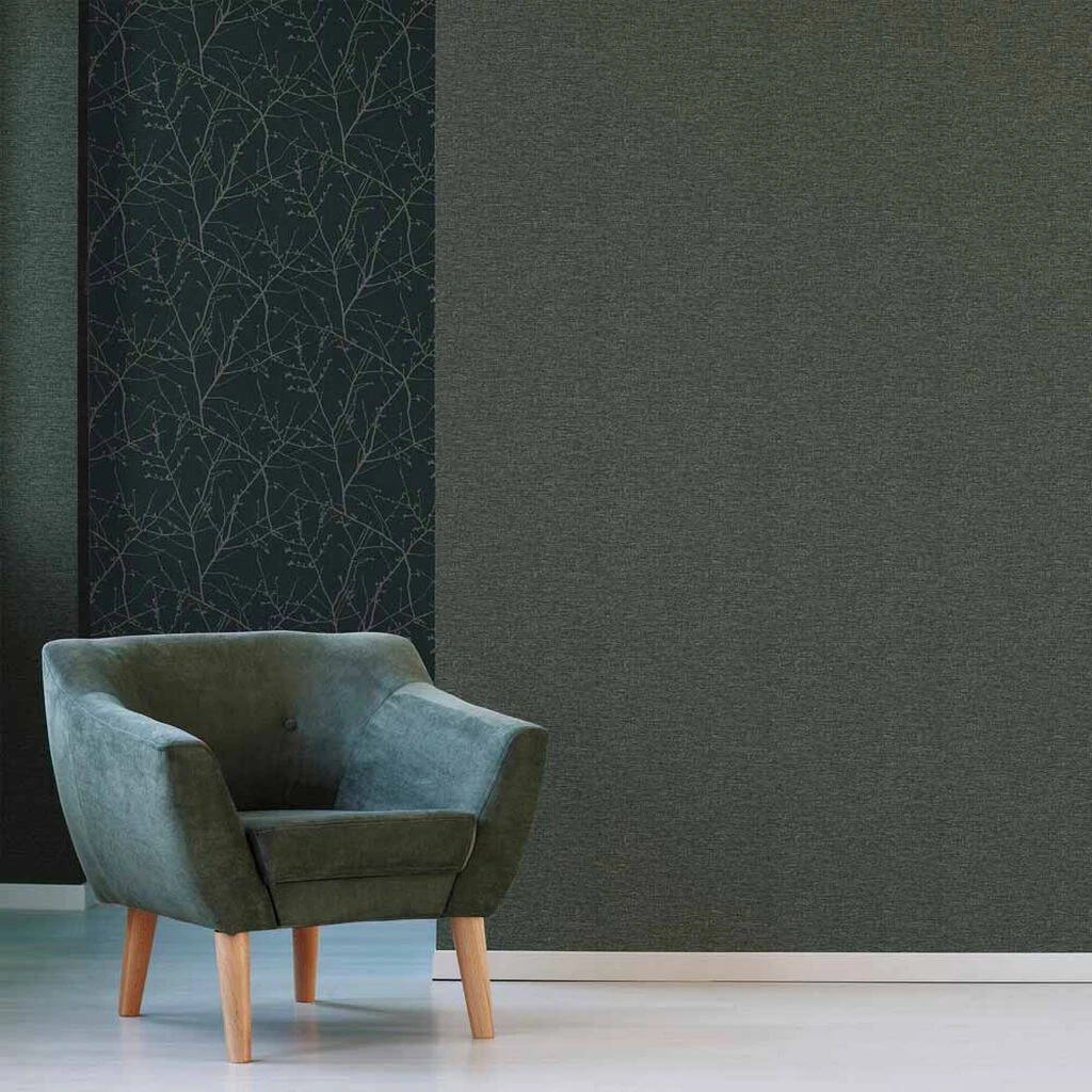 heritage texture green wallpaper