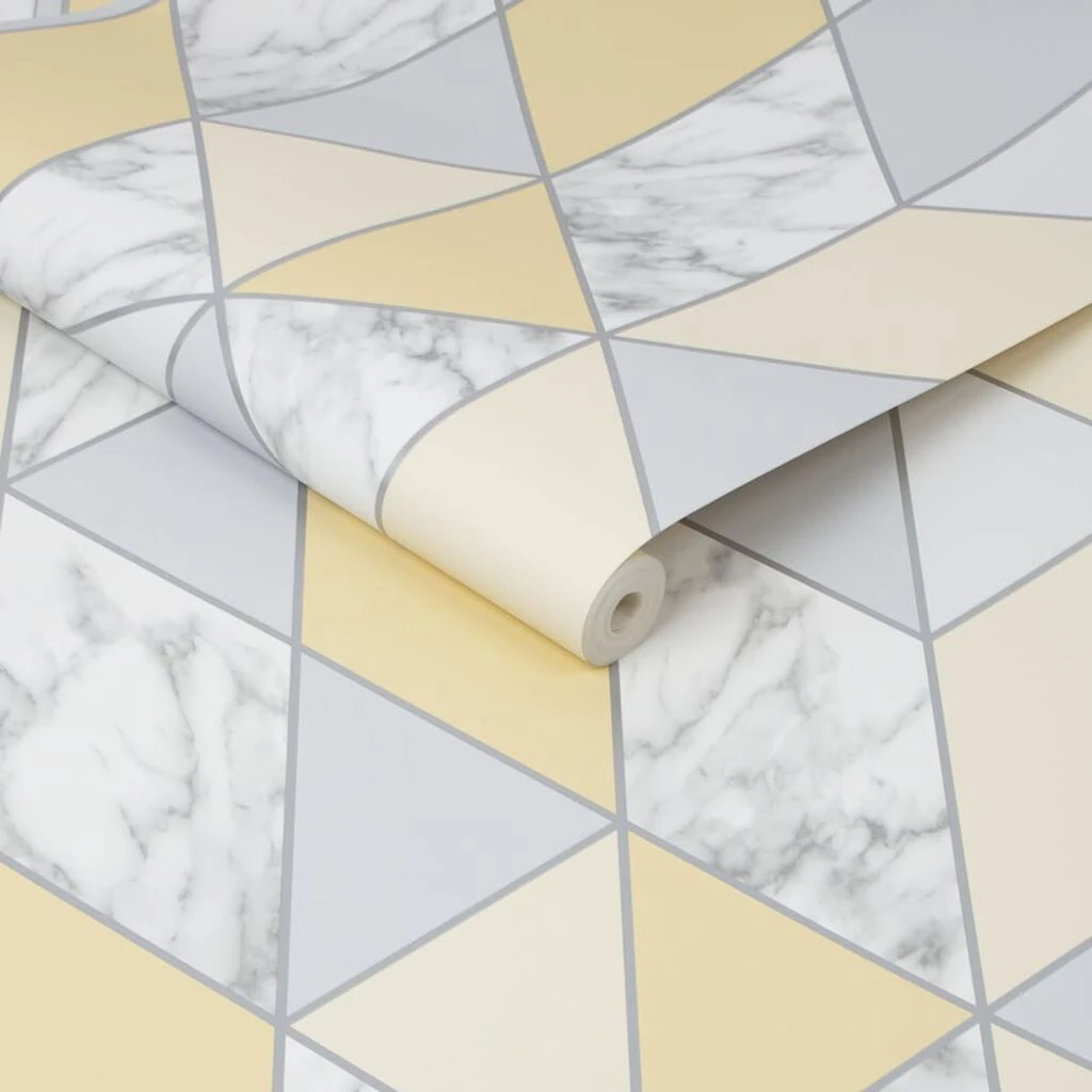 marble geo yellow wallpaper