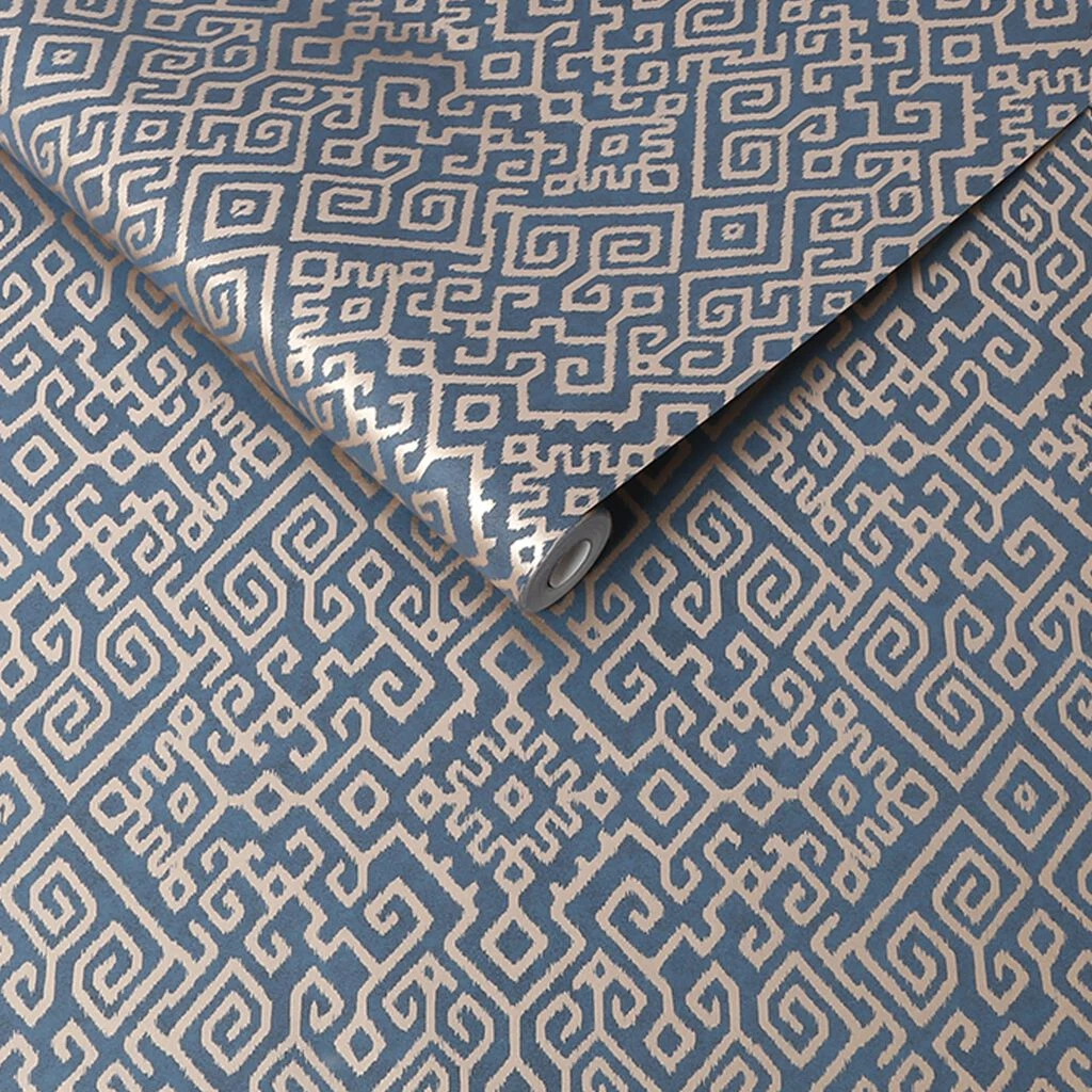 bazaar navy wallpaper