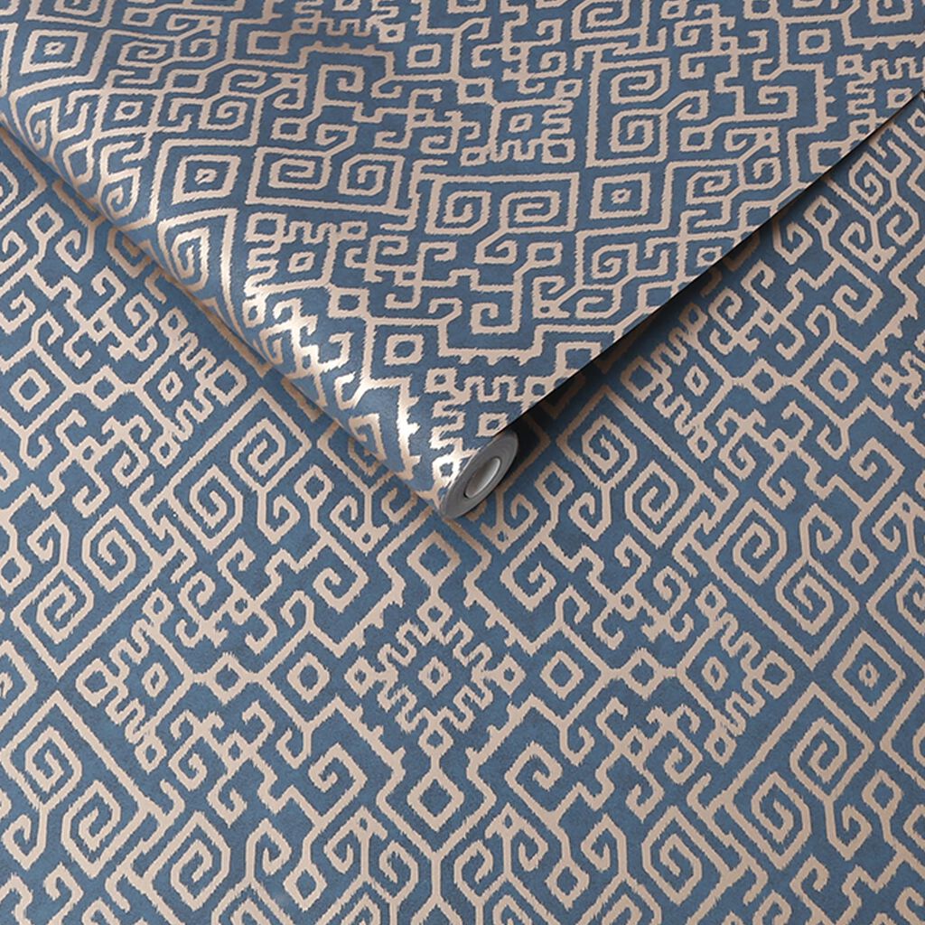 bazaar navy wallpaper