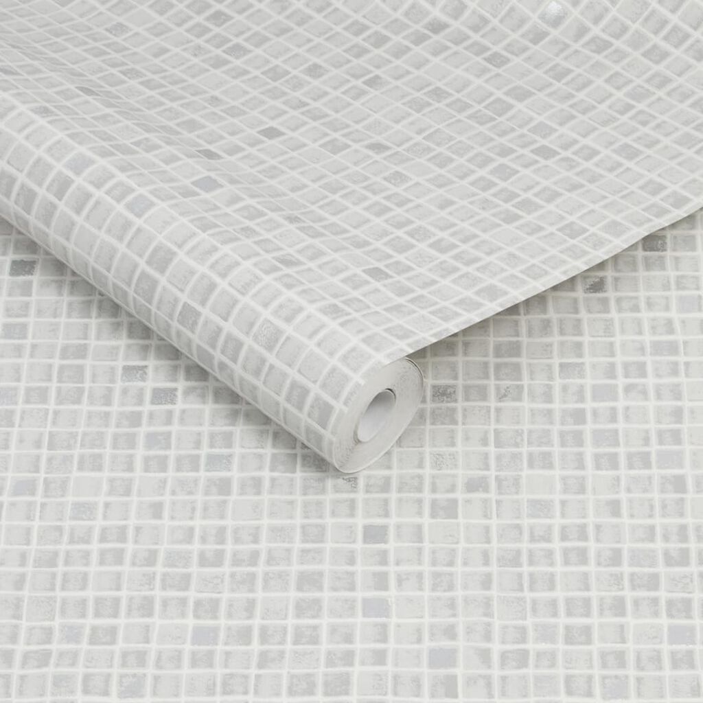 spectrum mosaic grey wallpaper