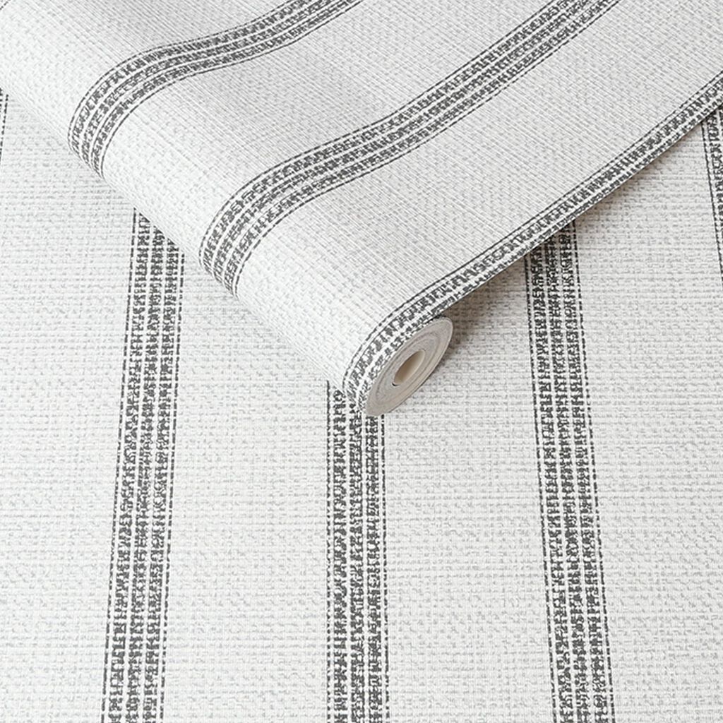 stripe flat white wallpaper