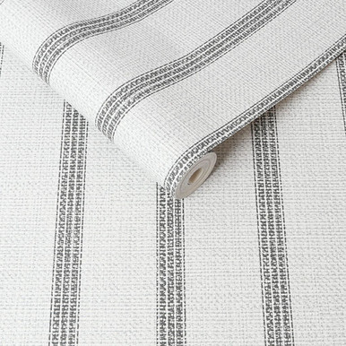 stripe flat white wallpaper