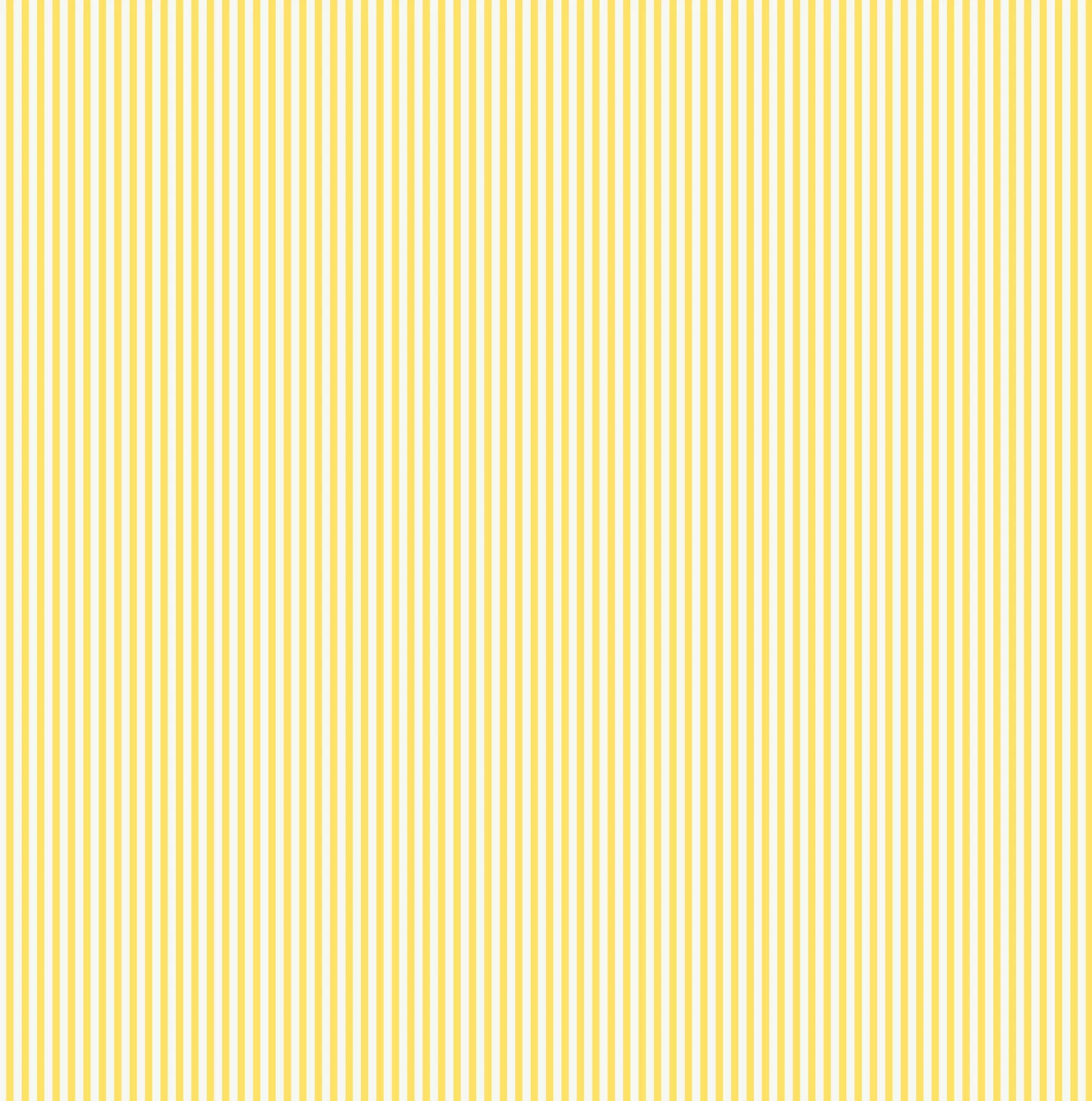 Joules Country Critters Ticking Stripe Lemon Wallpaper