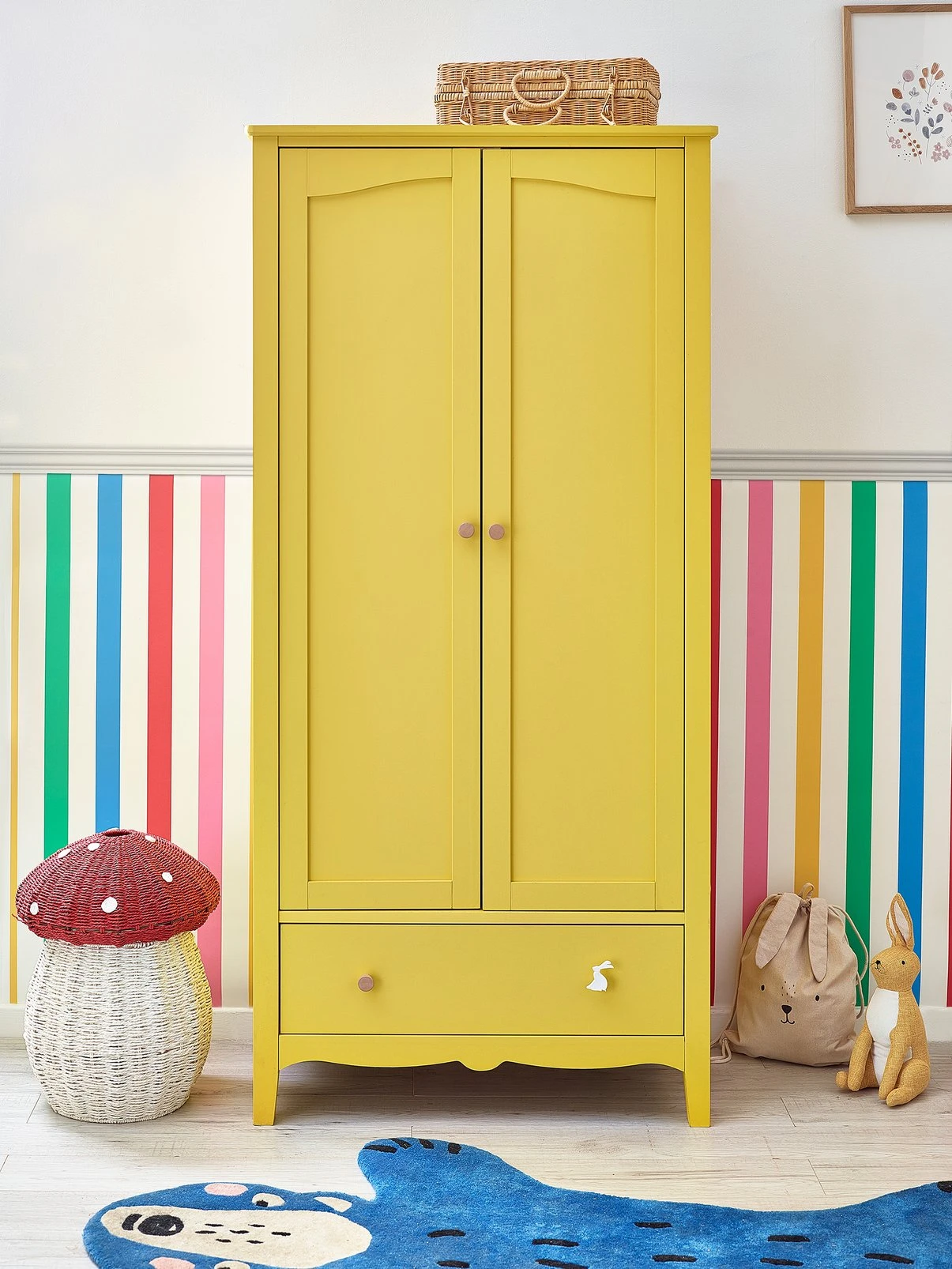 Joules Country Critters Chunky Stripe Wallpaper