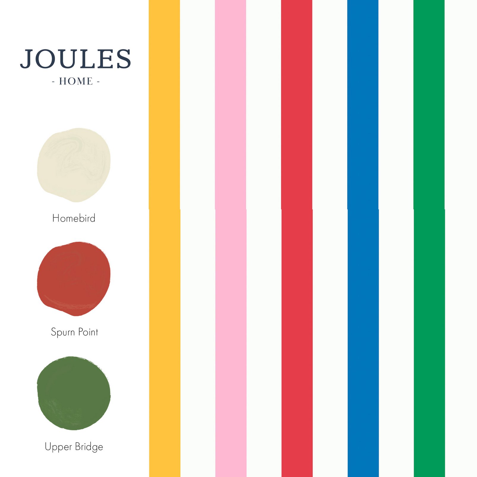 Joules Country Critters Chunky Stripe Wallpaper