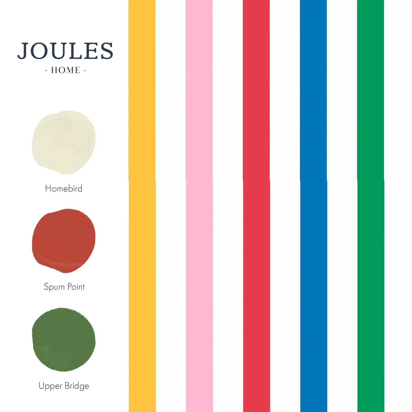 Joules Country Critters Chunky Stripe Wallpaper