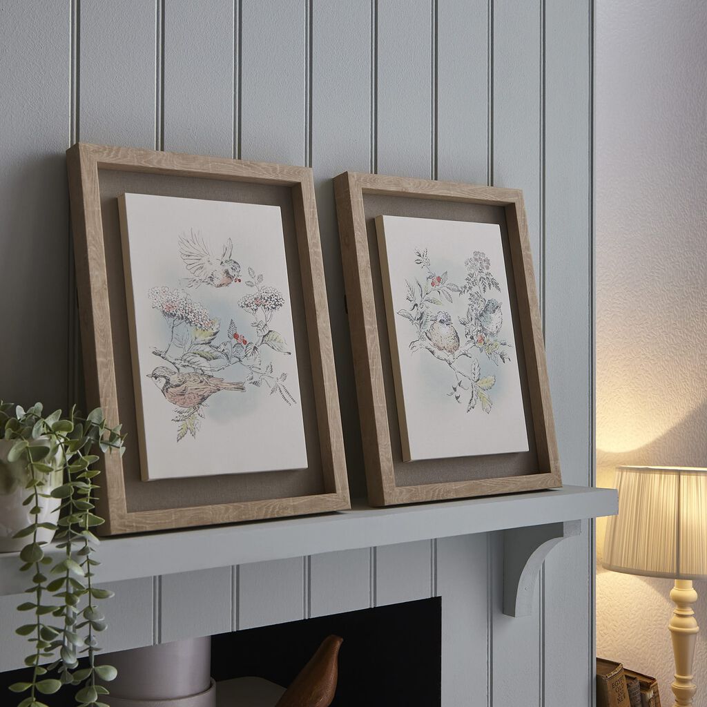 elderwood set of 2 framed canvases