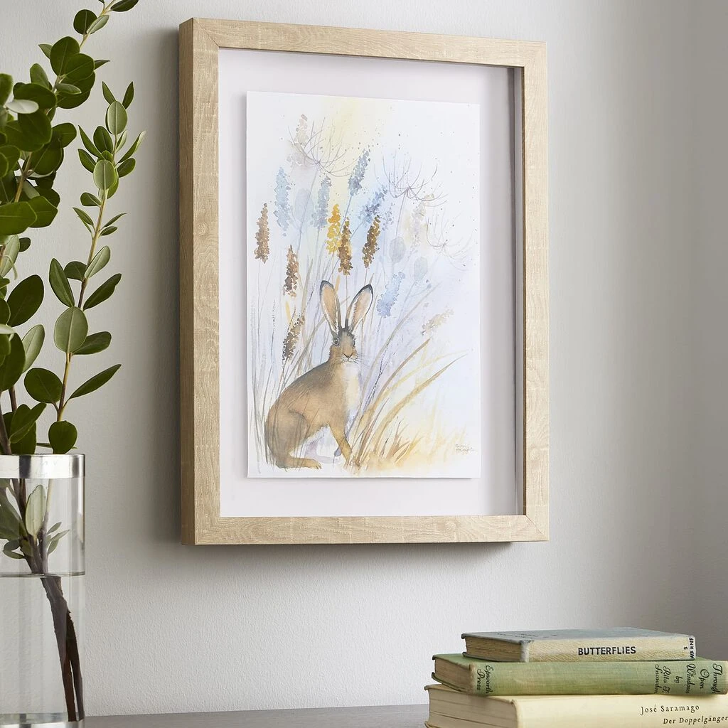 country hare framed print