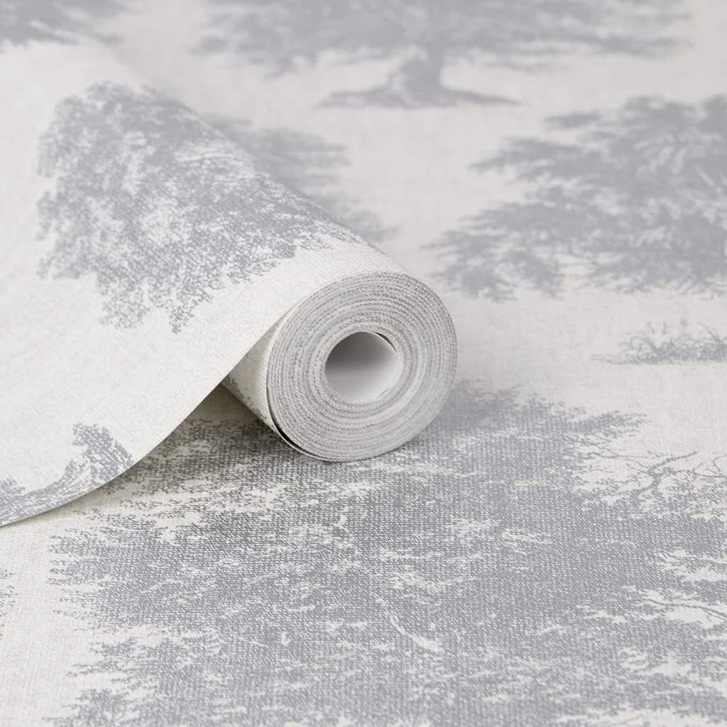 enchanted tree silver wallpaper