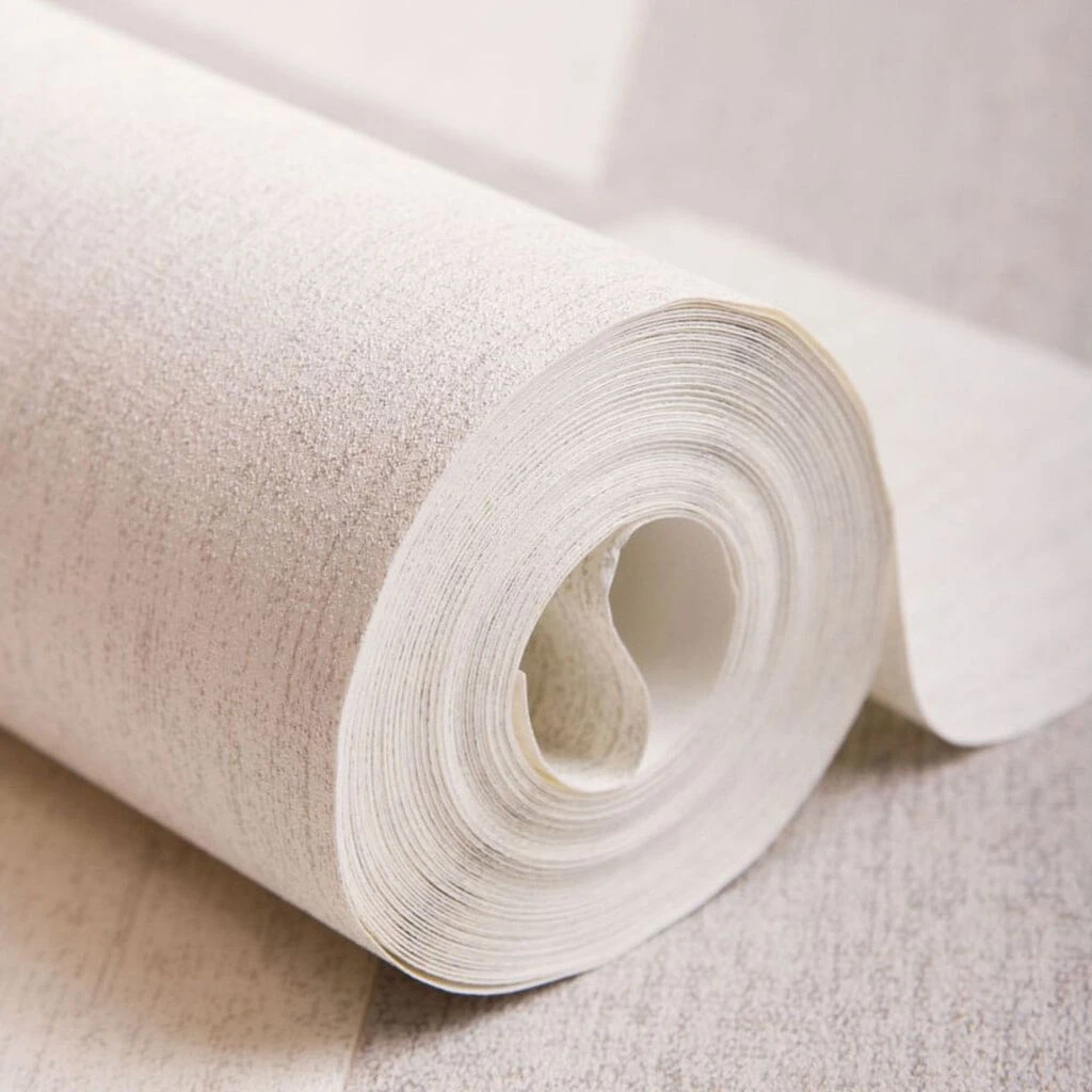 calico stripe natural wallpaper