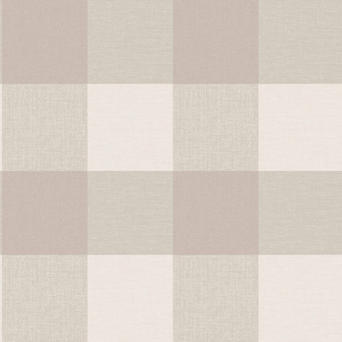 Glamorous Check Natural Wallpaper