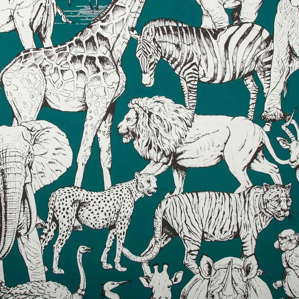 jungle animals vert wallpaper