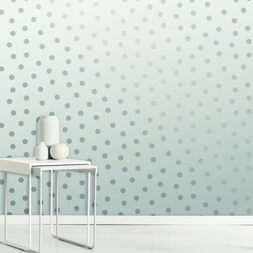 Starlight Spots Silver Wallpaper