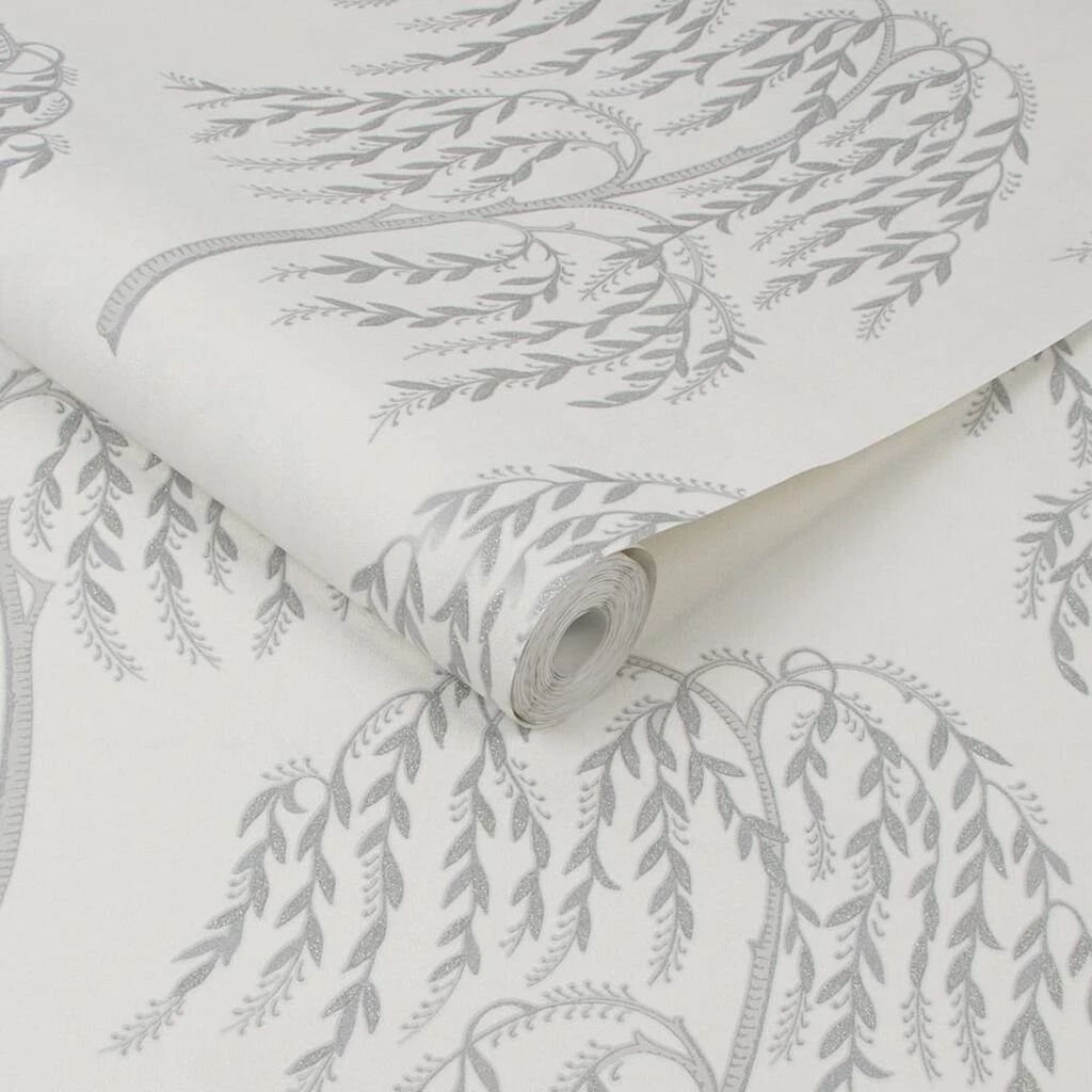willow tree silver wallpaper
