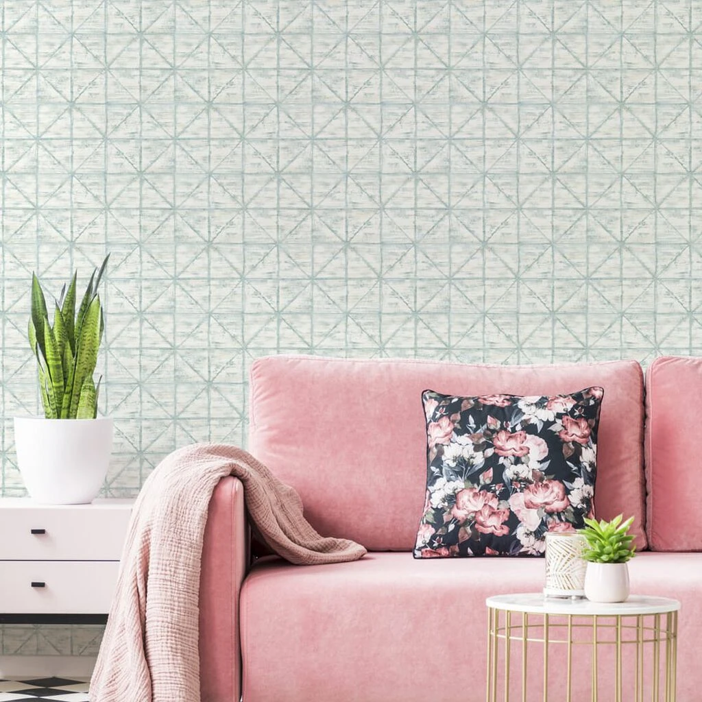 transform tile duck egg wallpaper