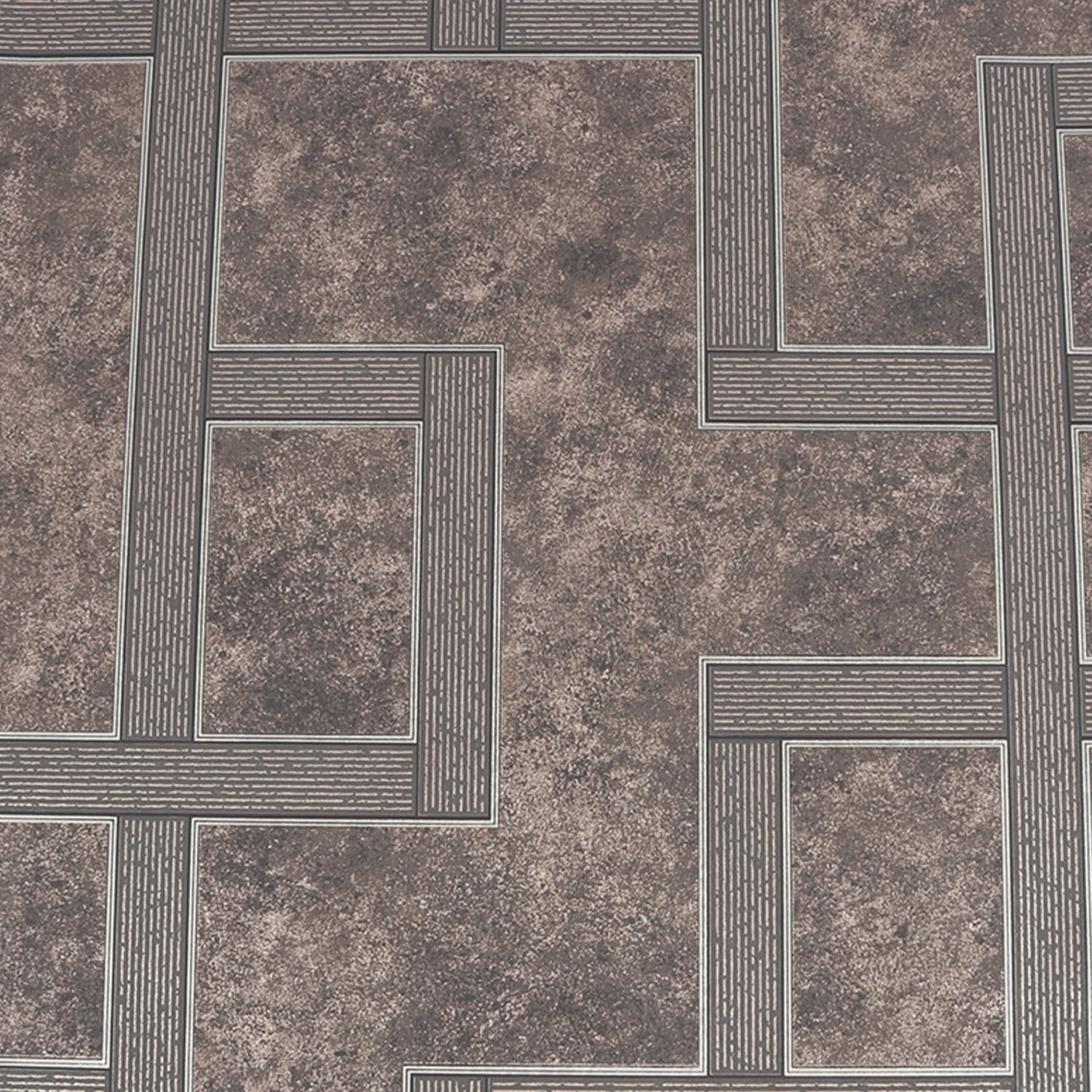 gilded greek key smokey quartz wallpaper
