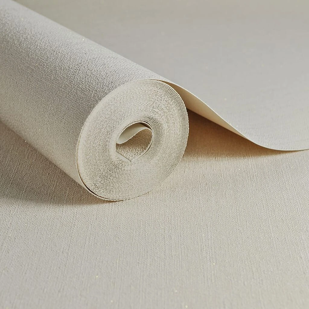 sofia plain beige wallpaper