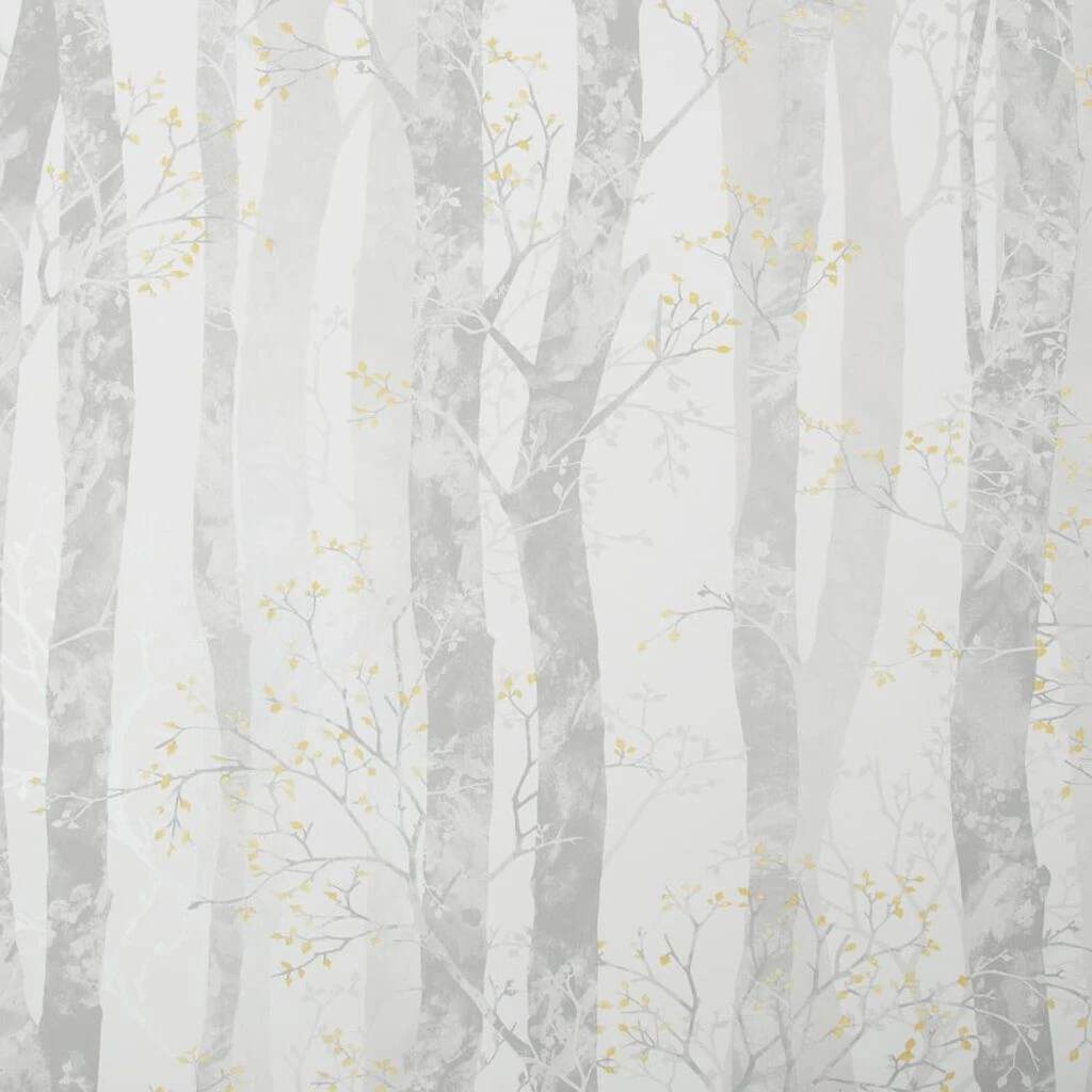 dappled trees ochre wallpaper