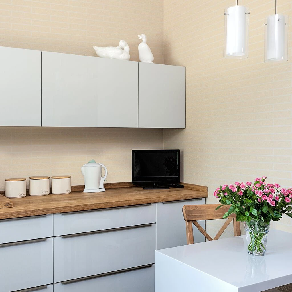 sparkle cream anti-bacterial wallpaper
