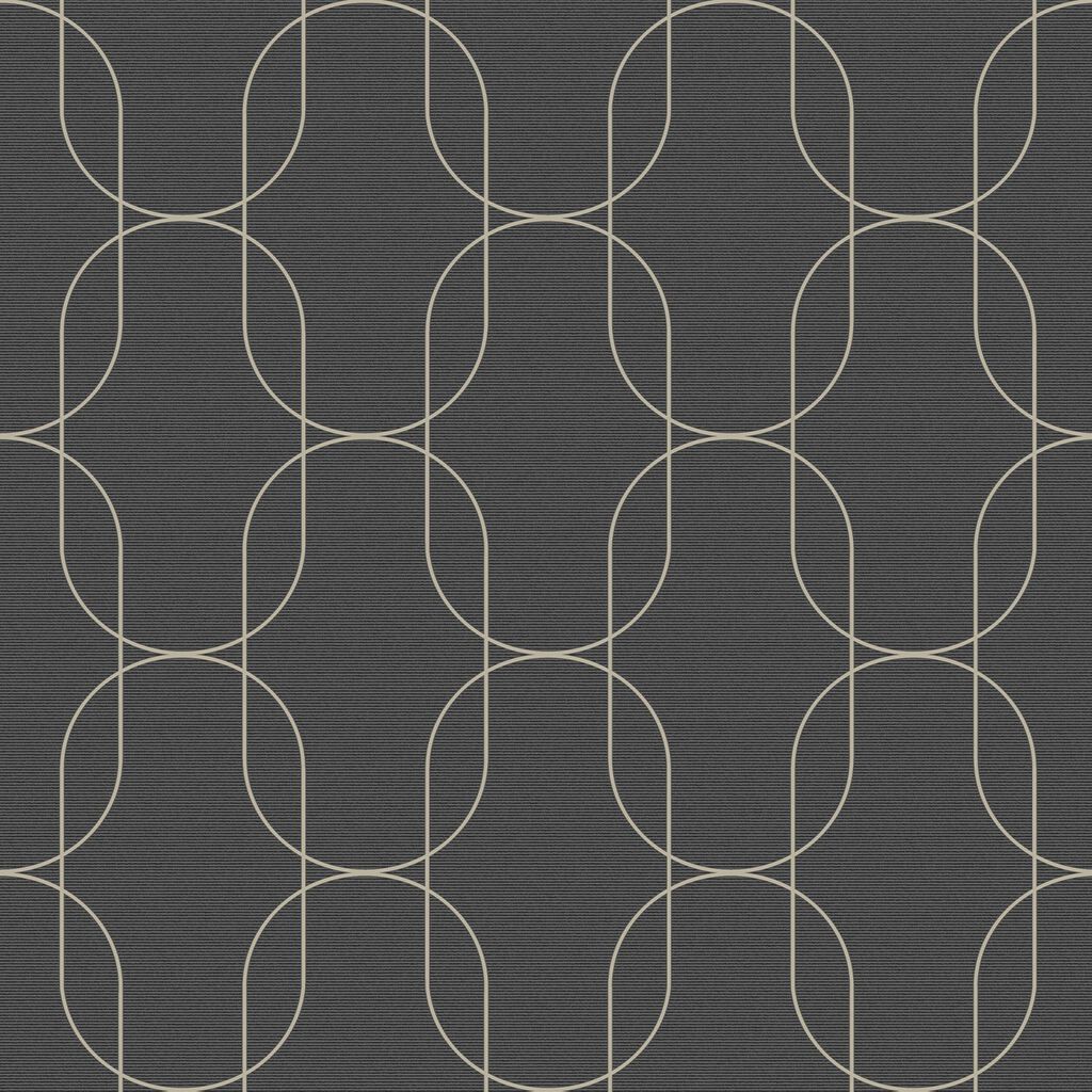 Eternity Black & Gold Wallpaper