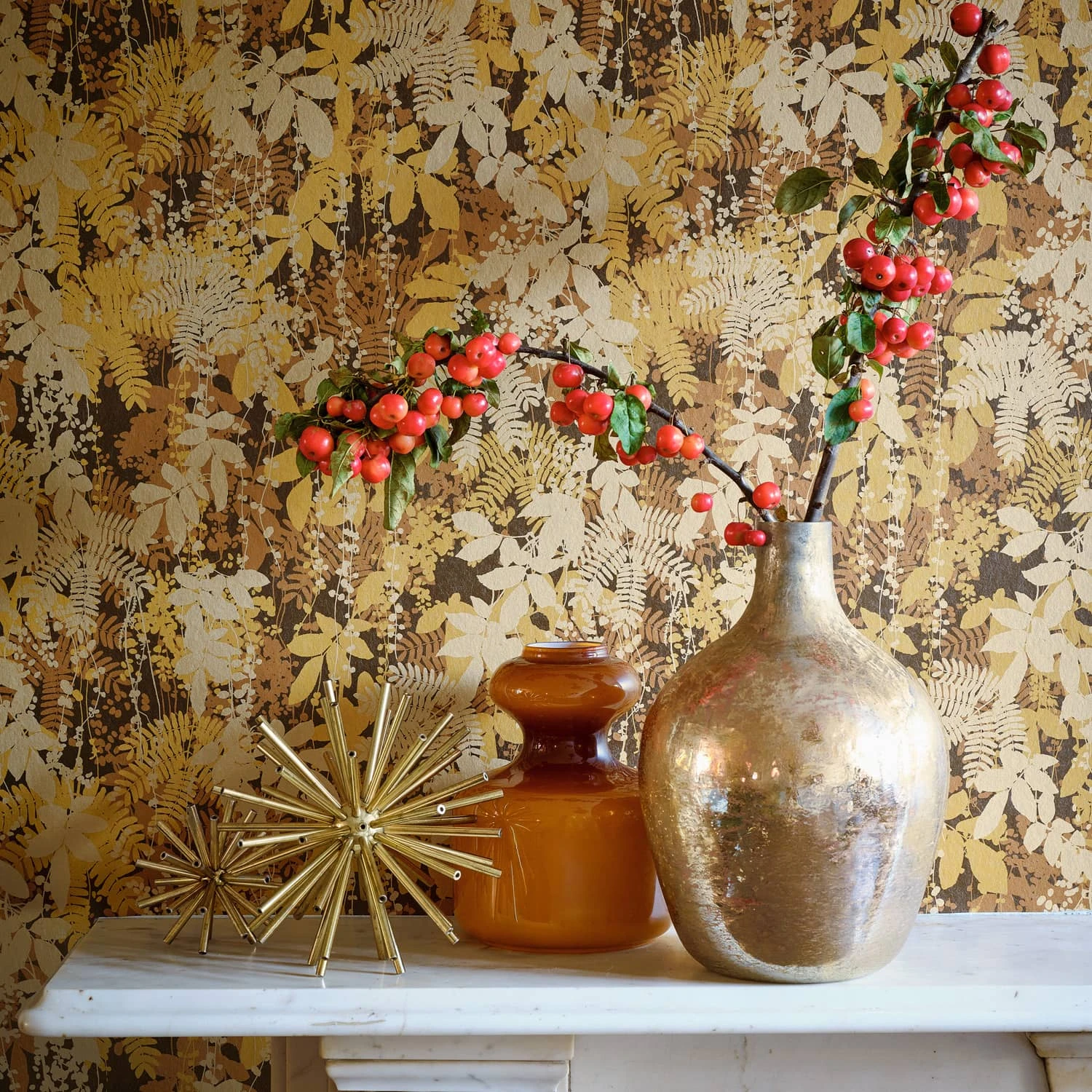 Canopy Antique Gold Wallpaper